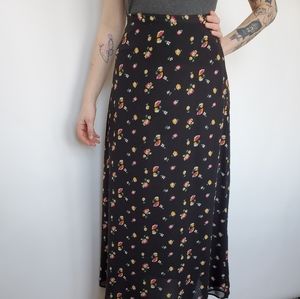 Maxi floral skirt